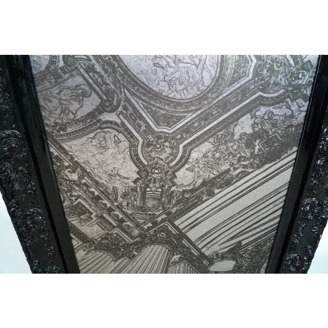 Hollywood Regency Signed Tony Koukos Metal Art Framed Prints - a Pair For Sale - Image 4 of 12