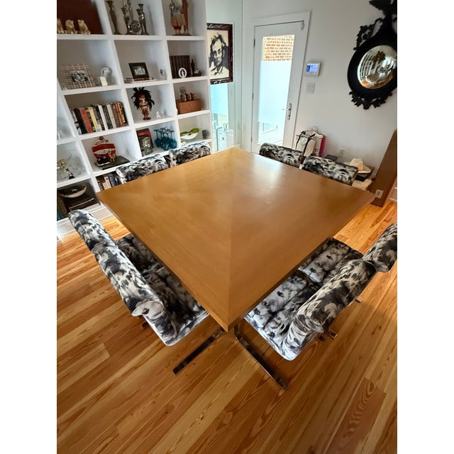 Contemporary Square Custom Dining Table For Sale - Image 3 of 15