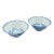 1900's Pair of Antique Blue and White Serving Bowls For Sale
