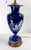 Late 19th Century 19th Century French or Bohemian Cobalt Blue Opaline Glass Lamp Vase With Neo-Classical Scene For Sale - Image 5 of 12