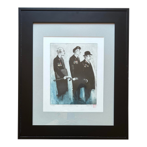 Original Lithograph Entitled ‘Rememberance Day’ by Listed Artist Helen Frank