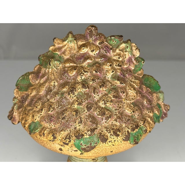 Original Hubley Cast Iron No. 9 "Violet Bowl" Doorstop for your consideration. The doorstop measures approx. 6 inches...