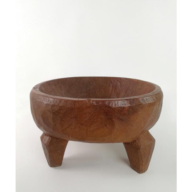 Large Tribal African Coffe Table in Carved Wood with Legs For Sale - Image 18 of 18