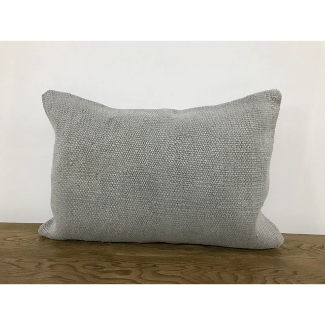 1960s Gray Turkish Lumbar Pillow Cover For Sale - Image 6 of 6