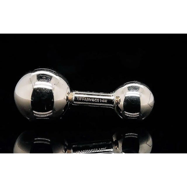 Vintage Tiffany & Co. Solid 14 karat Yellow Gold Ball Cufflinks Handsome cufflinks from Tiffany & Co. The cufflinks have...