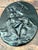 Glass Vintage Green Glass Relief "Nymph With Two Satyrs" For Sale - Image 7 of 12