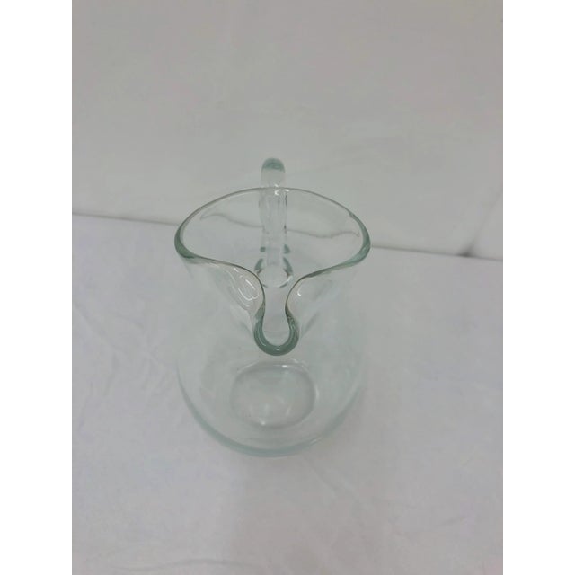 Tiffany and Co. Vintage Glass Pitcher Vase For Sale - Image 4 of 7