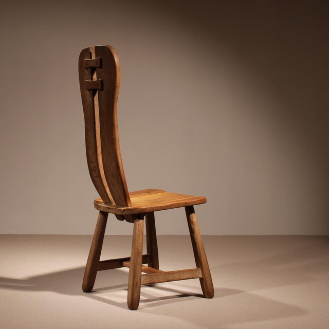 Brutalist Dining Chairs attributed to De Puydt, Belgium, 1970s, Set of 4 For Sale - Image 4 of 11