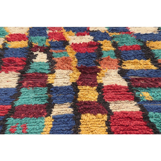 Late 20th Century Vintage Azilal Moroccan Rug, 04'04 X 07'10 For Sale - Image 5 of 10