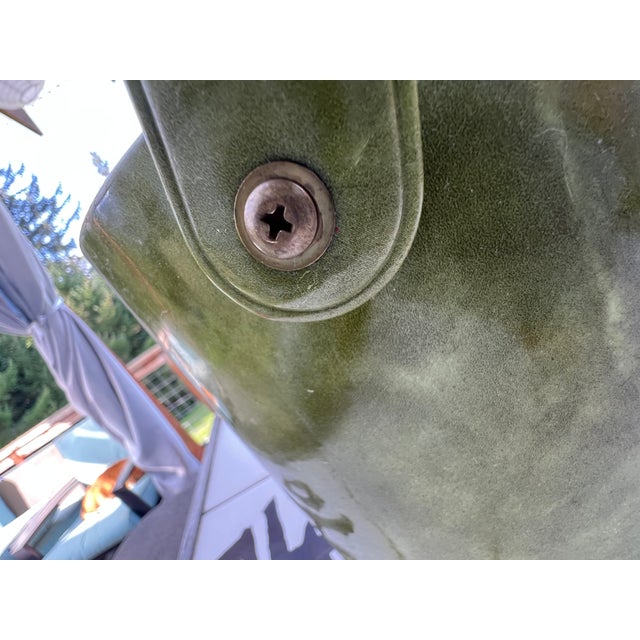 1970's Vintage Green Vinyl Ice Bucket For Sale In Portland, OR - Image 6 of 9