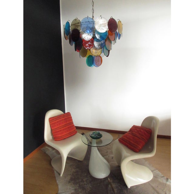 Glass Space Age High Quality Murano Chandelier with 50 Muilticolored Glasses, 1990s For Sale - Image 7 of 18
