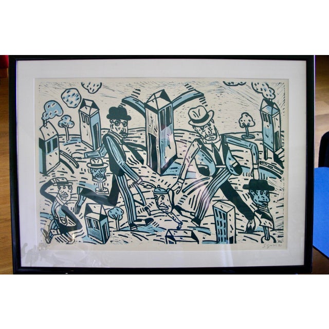 Antonio Ségui, The Traveler Without Luggage, 1991, Linocut For Sale - Image 10 of 10
