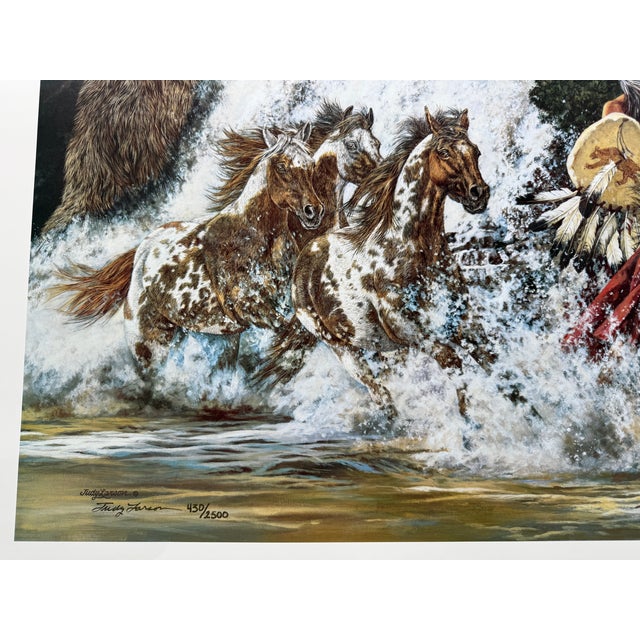 "Spirit of Grizzley Creek" by Judy Larson 1994 Signed/Numbered Edition 430/2500 For Sale - Image 9 of 10