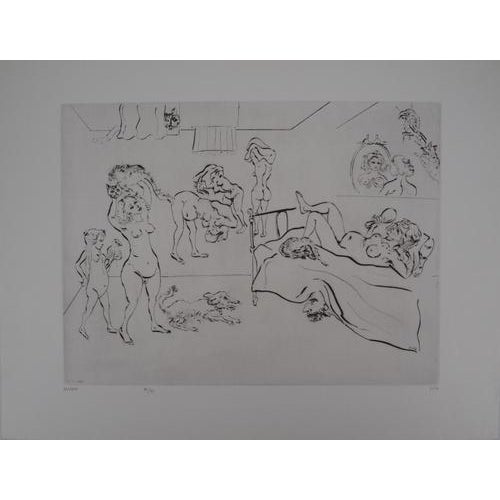 Mordecaï Moreh, Women Bathing, Etching For Sale - Image 10 of 10