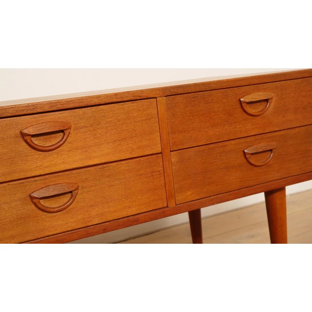 Vintage Danish Sideboard in Teak, 1960 For Sale - Image 4 of 9