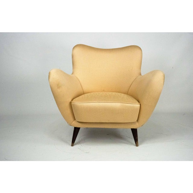 Mid-Century Modern Vintage Sculptural Lounge Chair by Guglielmo Veronesi, 1950s For Sale - Image 3 of 11