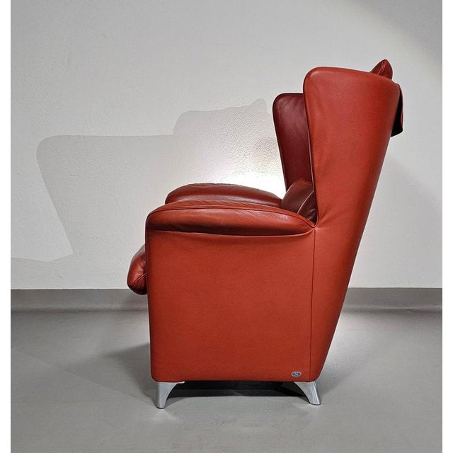Set of DS-23 Lounge Chair and Ottoman by Franz Josef Schulte for de Sede For Sale - Image 12 of 18