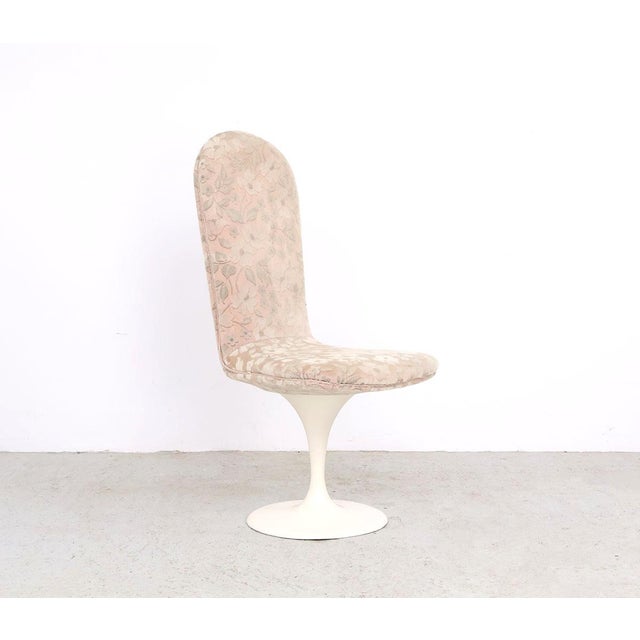 Vintage Velvet Tulip Chairs, 1970s, Set of 4 For Sale - Image 6 of 12