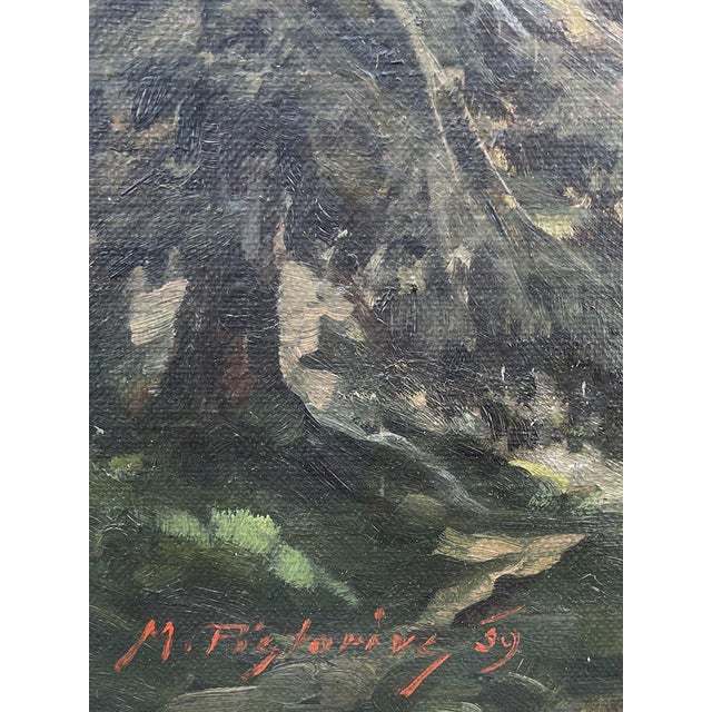 Max Pistorius, Karersee, Dolomites, 1939, Oil on Canvas For Sale - Image 11 of 16