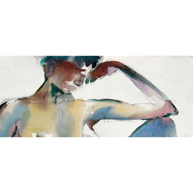 Modernist Resting Nude by David Stephens For Sale - Image 4 of 4