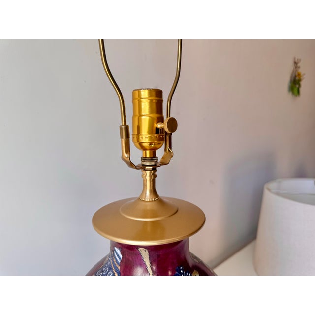 Late 20th Century Wildwood Golf Bag Porcelain Table Lamp For Sale - Image 4 of 10