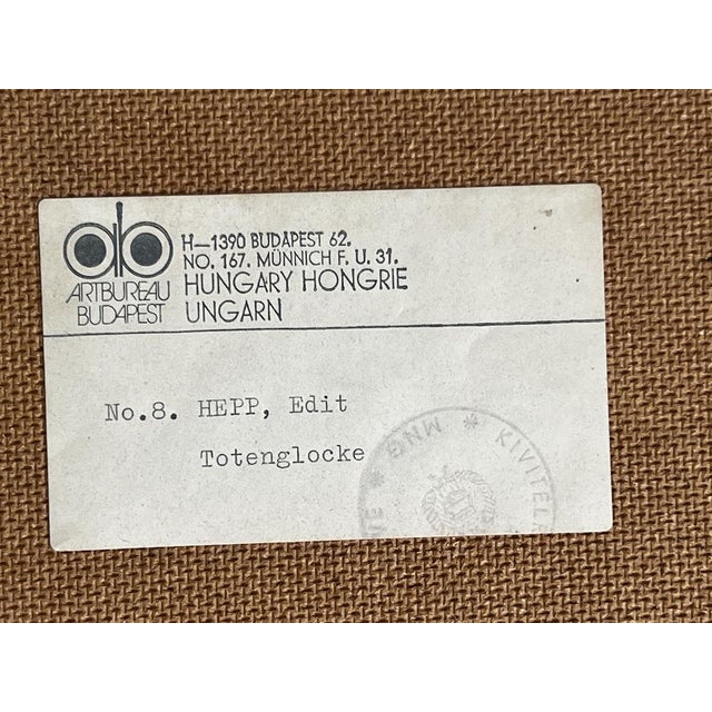 Hepp Edit, Hungary, Mixed Media, 1980 For Sale - Image 6 of 12