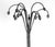 Mid 20th Century Tiffany Style Bronze Twelve-Light Floor Lamp With Charles Lotton Art Glass Shade For Sale - Image 5 of 11