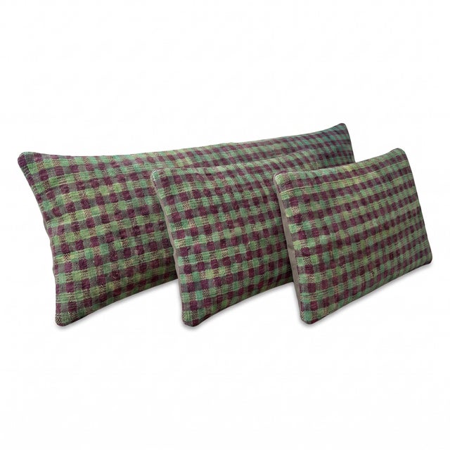 This beautiful 16'' X 47'' & 16'' X 24'' pillow cover set was made from authentic Turkish Kilim pieces. Bright colors of...