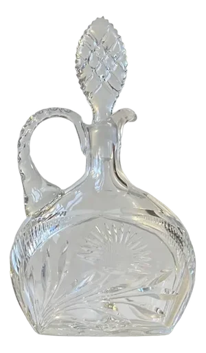 French Cut Crystal Decanter from Cristal De Lorraine, 1950s