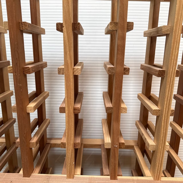Pine Wood Wine Rack For Sale In San Francisco - Image 6 of 12