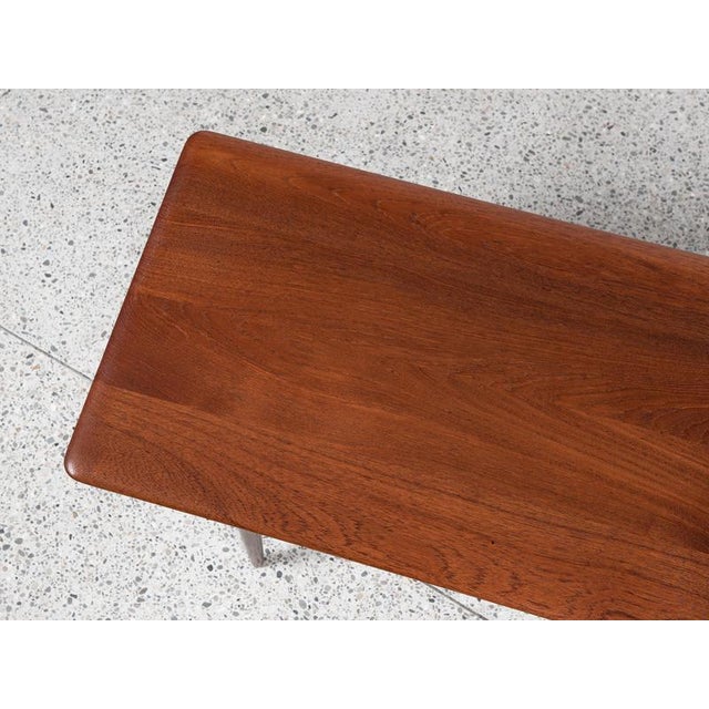 Peter Hvidt Mid-Century Danish Rectangular Coffee Table in Teak attributed to Peter Hvidt & Orla Mølgaard-Nielsen for France & Søn, 1960s For Sale - Image 4 of 8