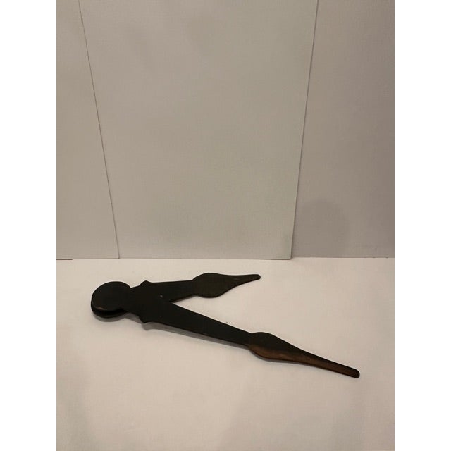 Rustic Found Carved Wooden Clock Tower Hands For Sale - Image 4 of 15