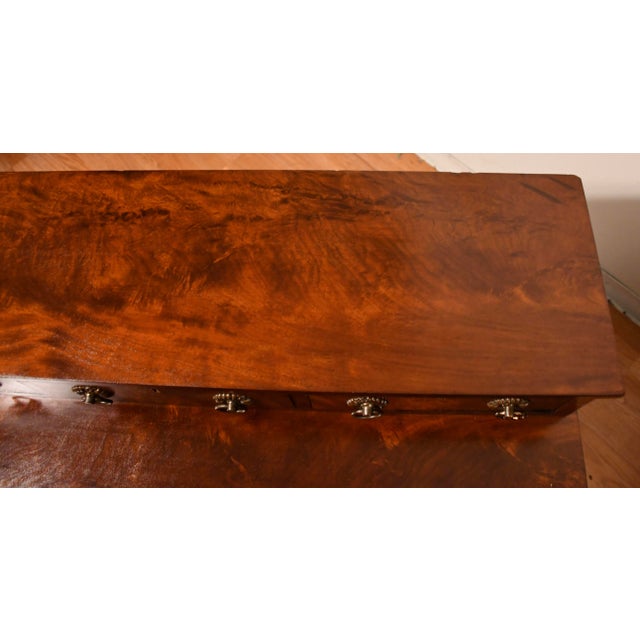 Traditional 1890s Antique American Empire Flame Mahogany Server / Buffet For Sale - Image 3 of 17
