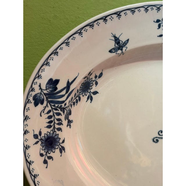 18th Century Viennese Blue and White Porcelain Dinner Plates, Set of 44 For Sale - Image 11 of 18