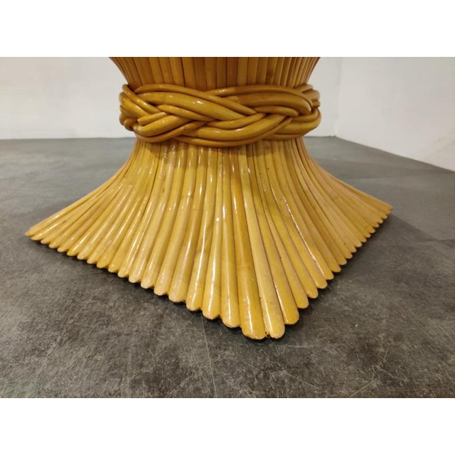 Bamboo Coffee Table from McGuire, 1980s For Sale - Image 6 of 11