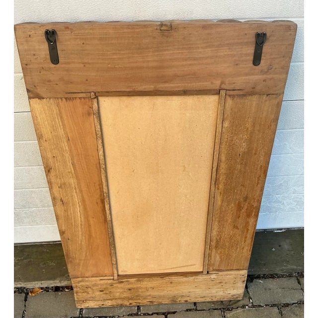 Mid 20th Century Vintage Old Spool Fragment Mirror For Sale - Image 5 of 10