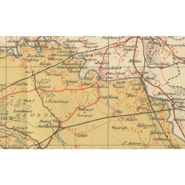 Antique Map of North Brabant, 1914 For Sale - Image 5 of 10