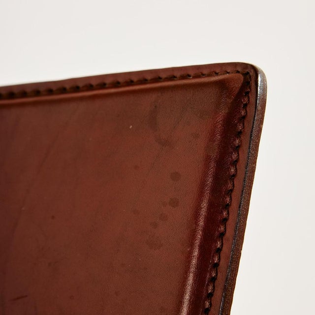 Brown Pietro Costantini Leather Dining Chairs, 1980s, Set of 4 For Sale - Image 8 of 18