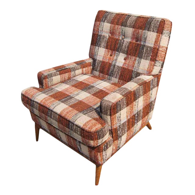 1960s Vintage t.h. Robsjohn-Gibbings for Widdicomb Lounge Armchair For Sale