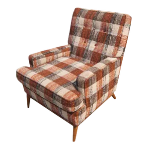 1960s Vintage t.h. Robsjohn-Gibbings for Widdicomb Lounge Armchair