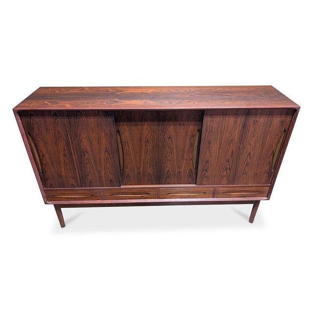 1950s S. Trane and Son Odense Rosewood Credenza, Atrributed For Sale - Image 4 of 7