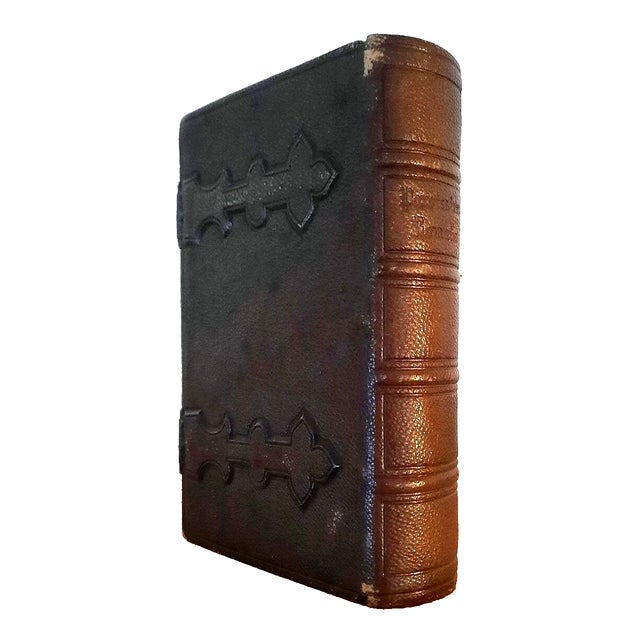 Mid 19th Century (1859) Clasped Christian Missal With Gauffered Page Edges - Illustrated Antique Devotional Christian Bible Art For Sale - Image 5 of 18