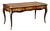 Antique French Napoleon III Style Bureau Plat Desk in Exotic Wood with Gilded Bronze Inlays, France, 19th Century For Sale