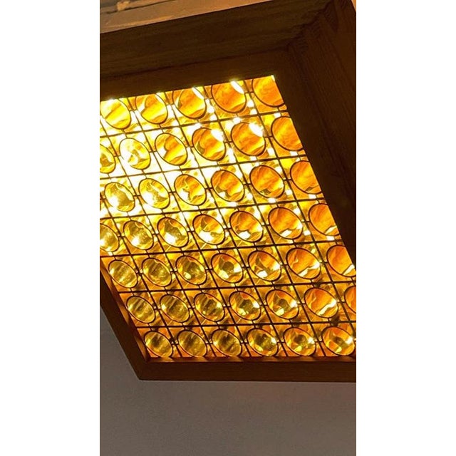 Wood Vintage Swedish Pine Ceiling Light, 1970s For Sale - Image 7 of 15