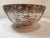 A beautiful vintage hand painted ceraminc Chinoisirie Rose Famille Medallion bowl measuring 10 inches in diameter and 5...
