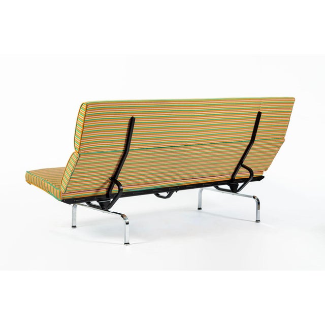 2000 - 2009 Eames Sofa Compact for Herman Miller, Alexander Girard Maharam Striped Fabric, 2 Available For Sale - Image 5 of 17