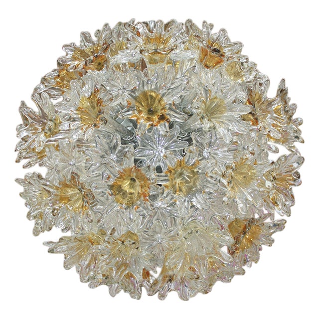 Mid-Century Modern Italian Murano Glass Lamp, 1950s For Sale