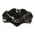 Large 12.5” l.e. Smith Black Amethyst Glass Hand-Fluted Console Bowl For Sale