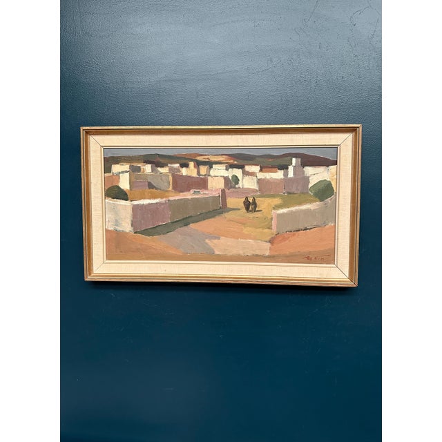 Rolf Norrman, Southern Village Landscape, 1950s, Oil Painting on Canvas, Framed For Sale - Image 13 of 18