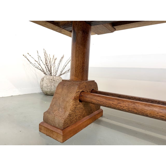 Brutalist Table in Palm Wood, 1950s For Sale - Image 12 of 18
